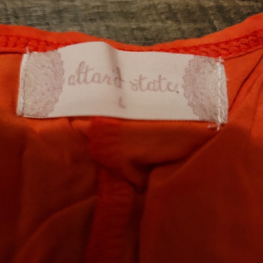 Altar'd State red, white, blue tie dye shirt-sleeveless top size LG. - Picture 3 of 7